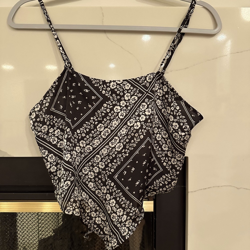 BP Bandana Tie back crop top